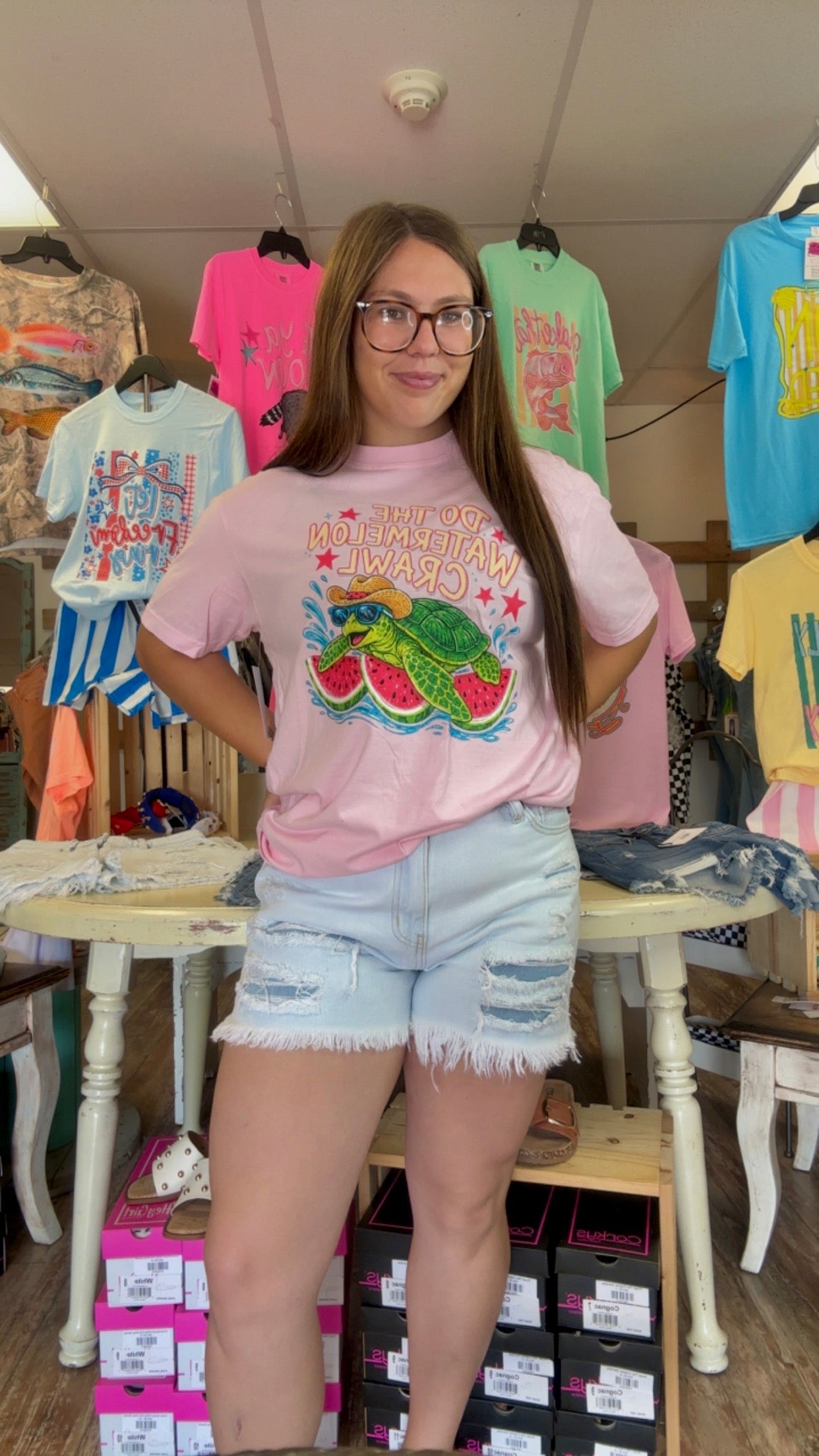 Watermelon Crawl Tee