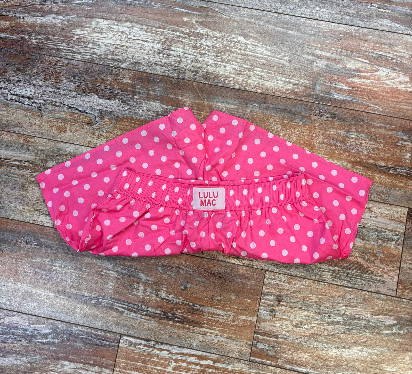 Dark/Light Pink Polka Lulu Mac Shorts