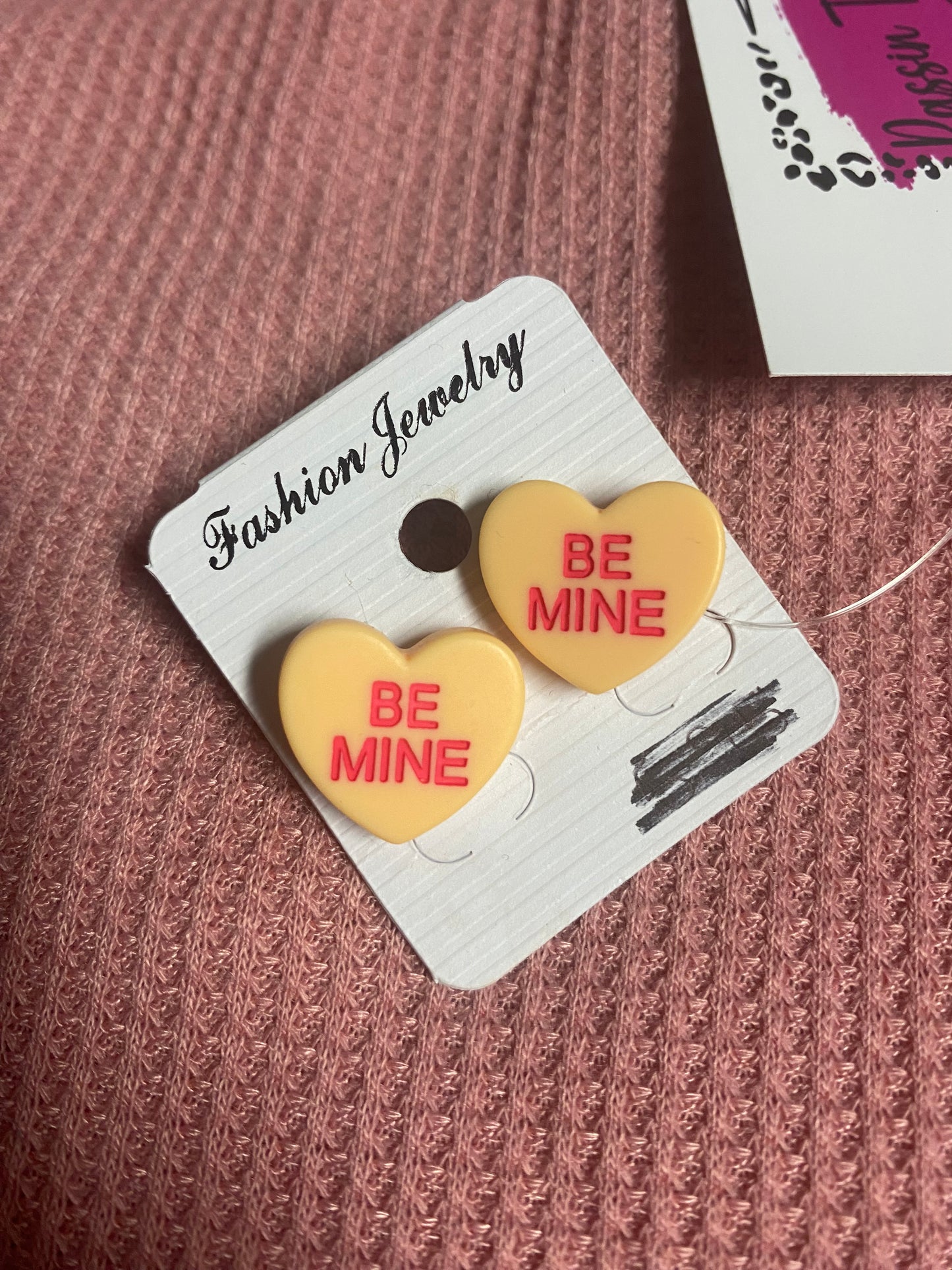 Be Mine Heart Stud Earrings