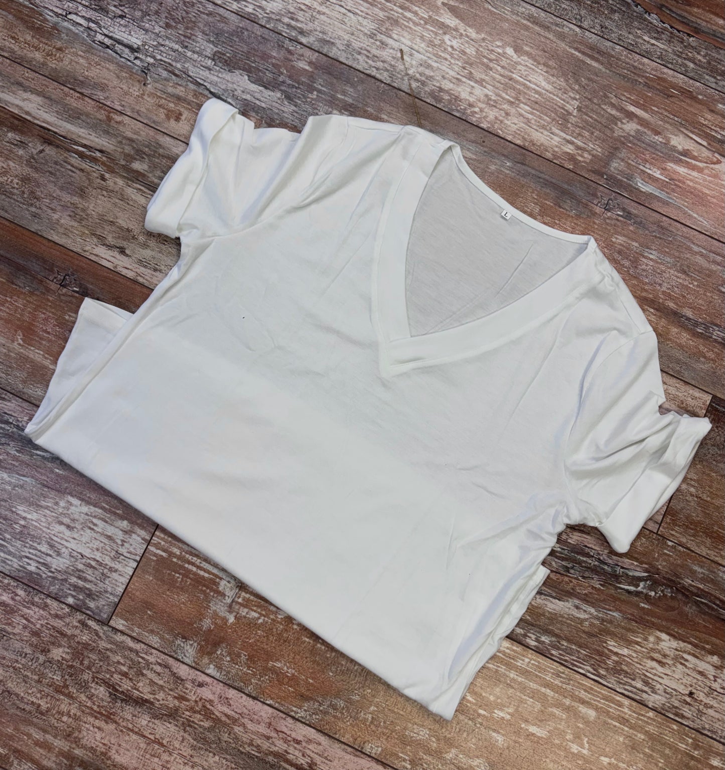 Women's V-Neck Short Sleeve Soft Cotton T-Shirt