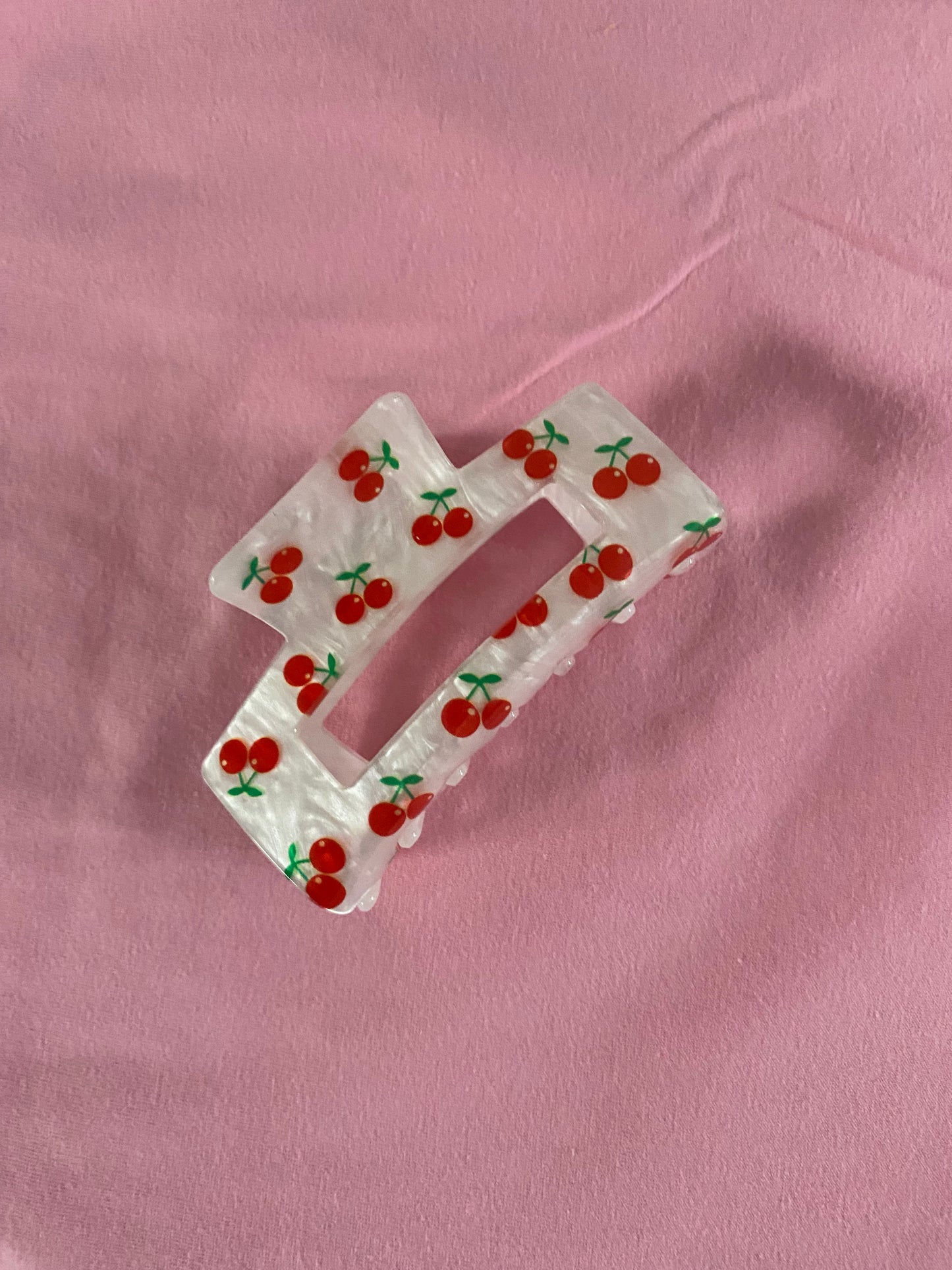 Cherry Hair Claw Clips