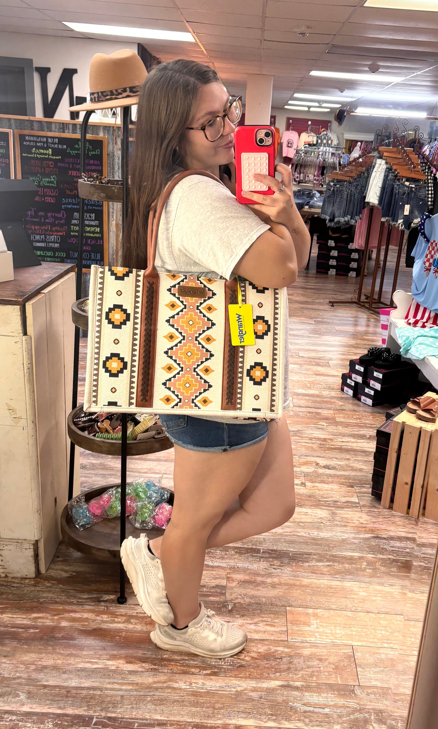 Wrangler Aztec Large Tote Bag