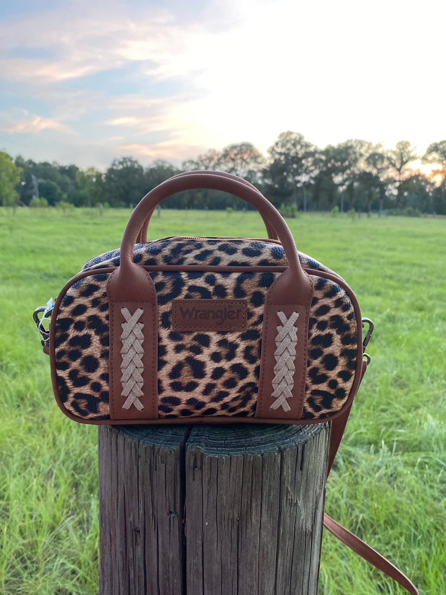 Wrangler Whipstitch Mini Satchel/Crossbody