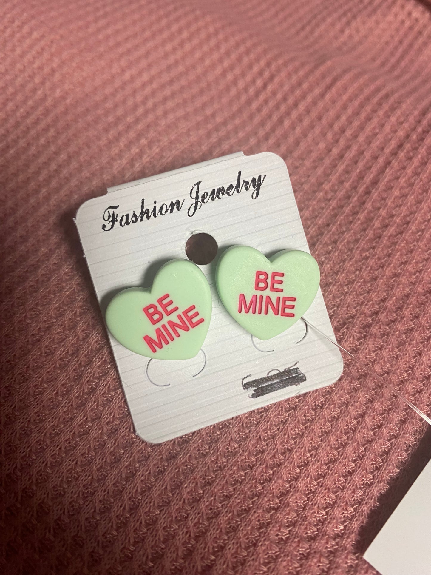 Be Mine Heart Stud Earrings