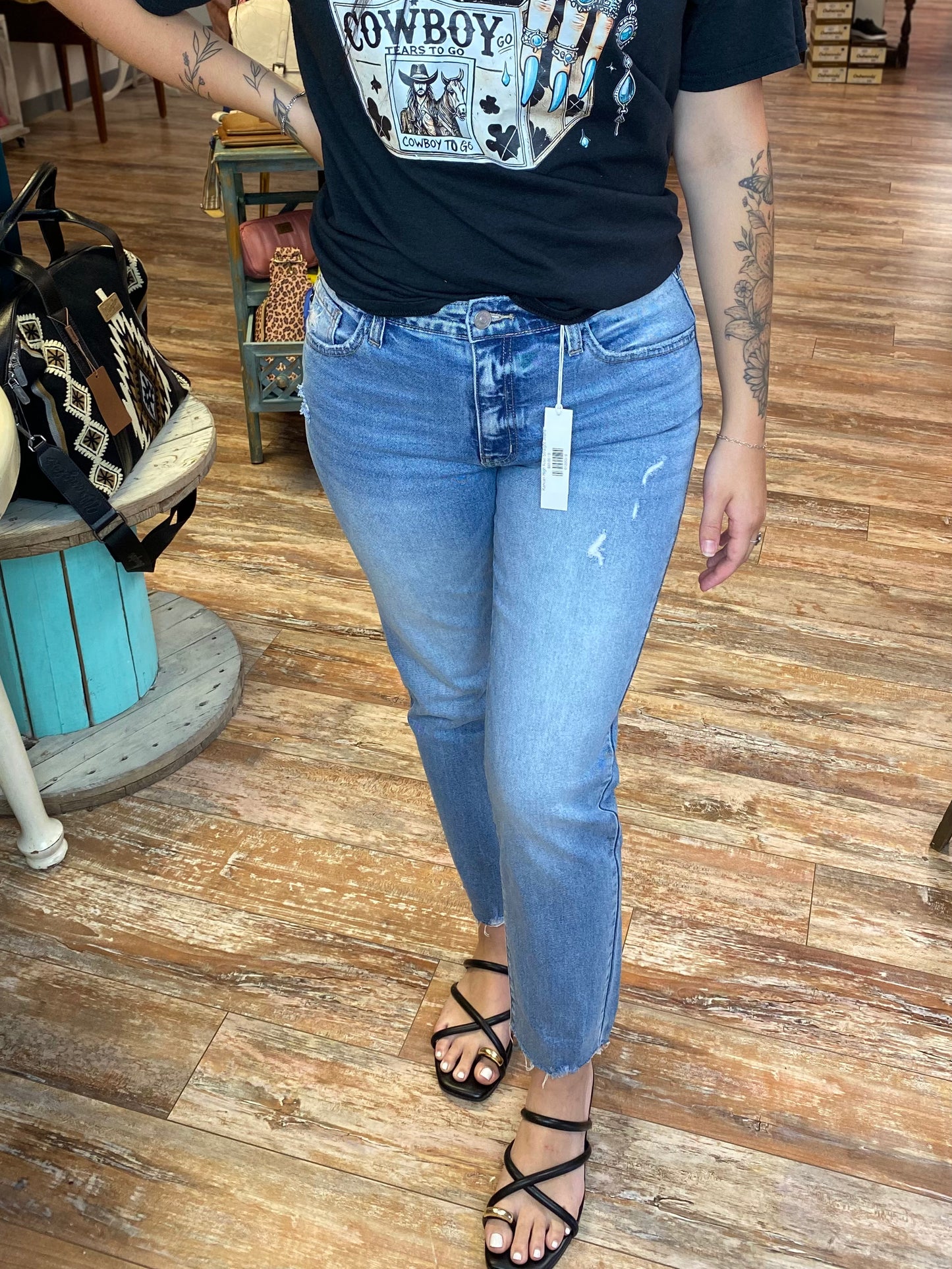 Kancan High Rise Straight Jeans