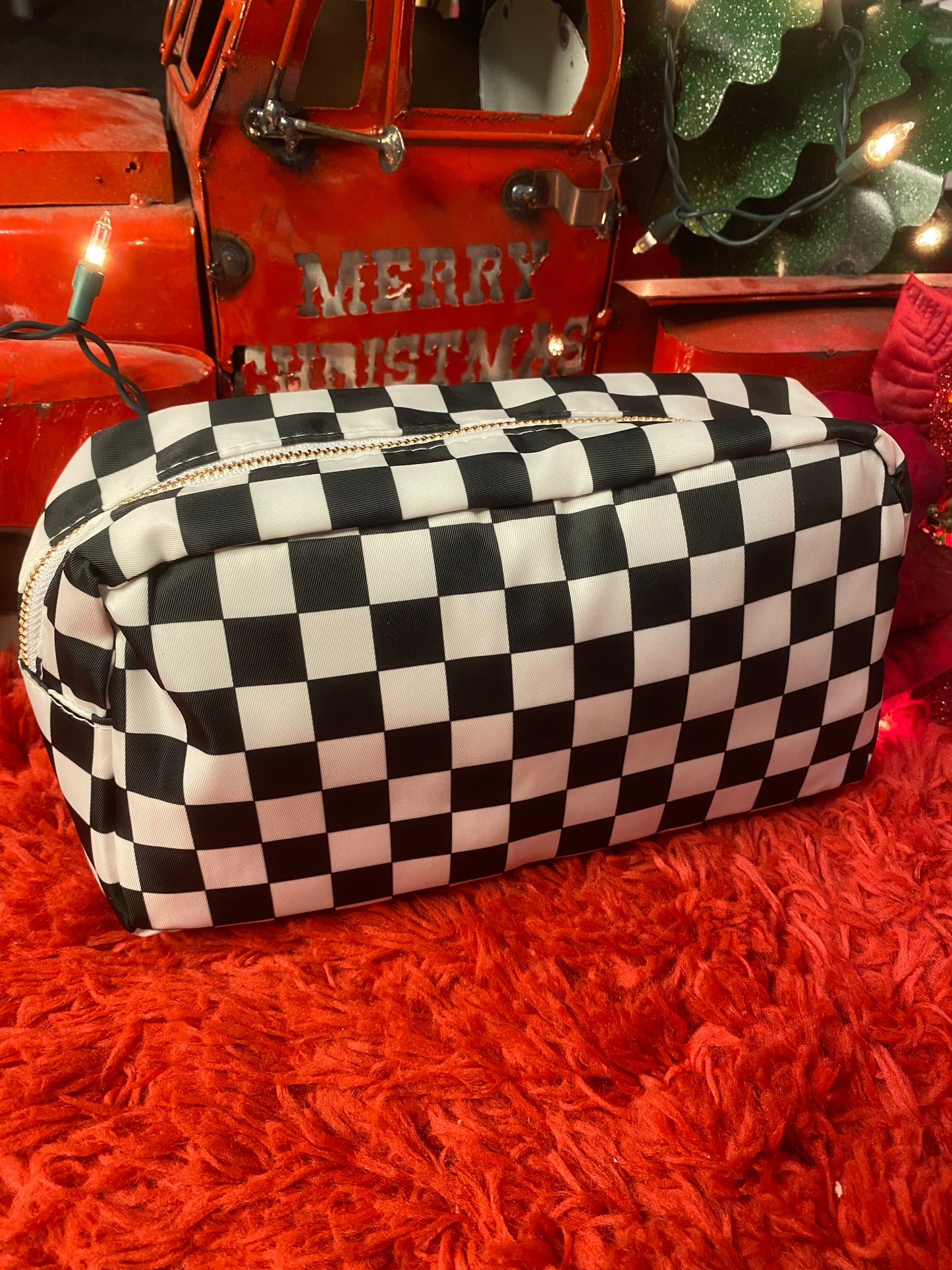 Checkered Travel Bag
