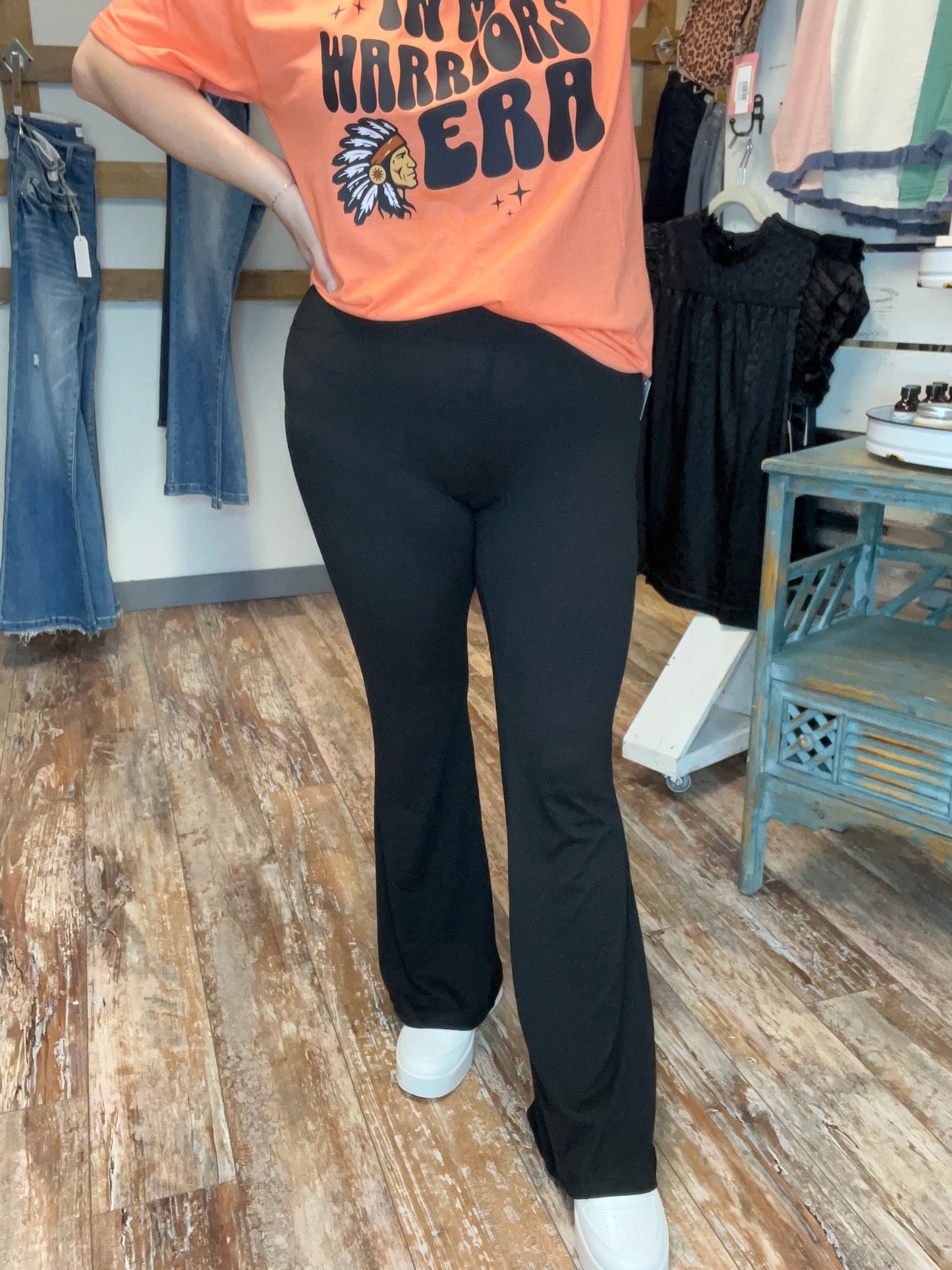 Black Butter Flare Yoga Pants