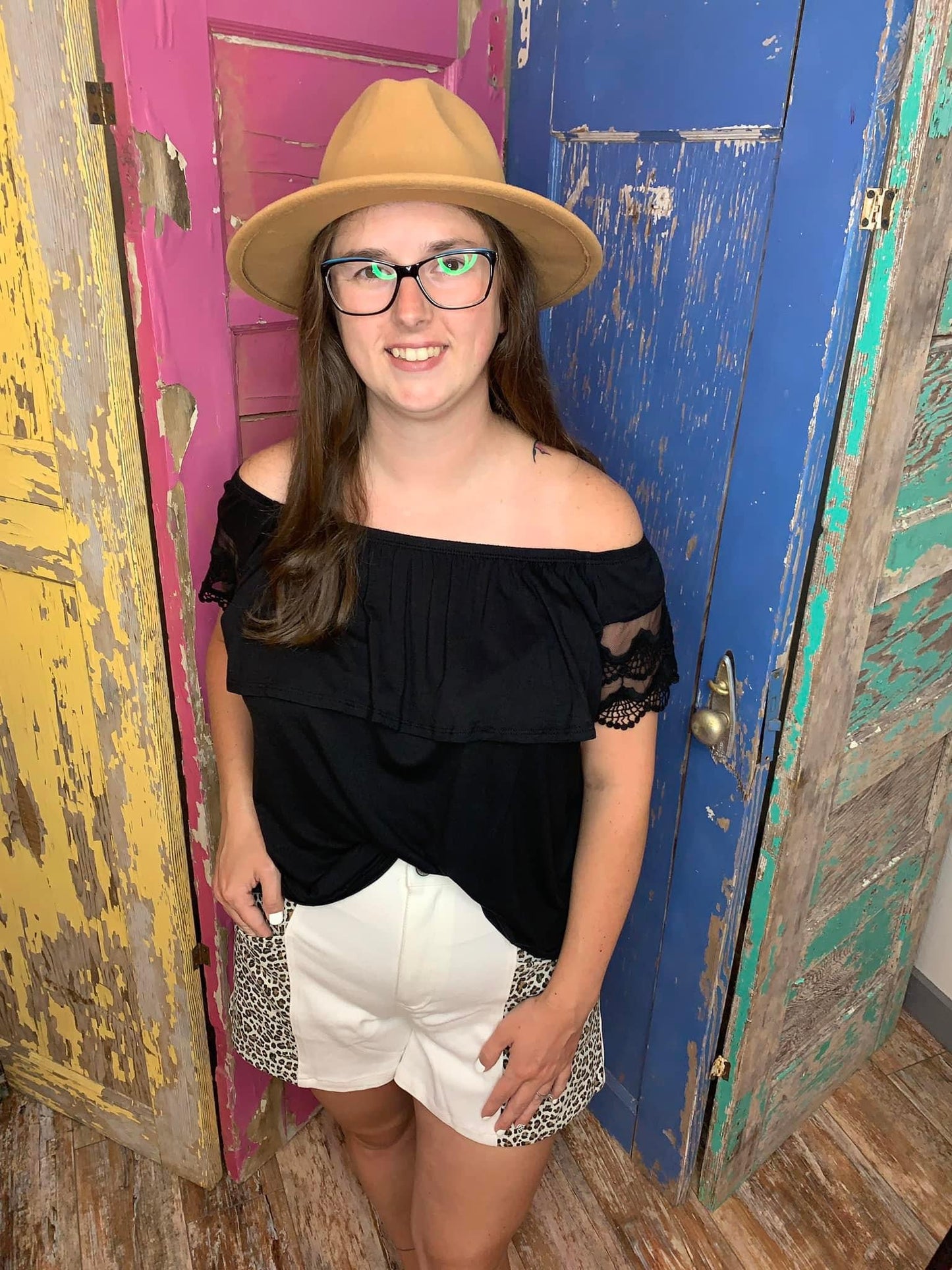 Lace Off Shoulder Top