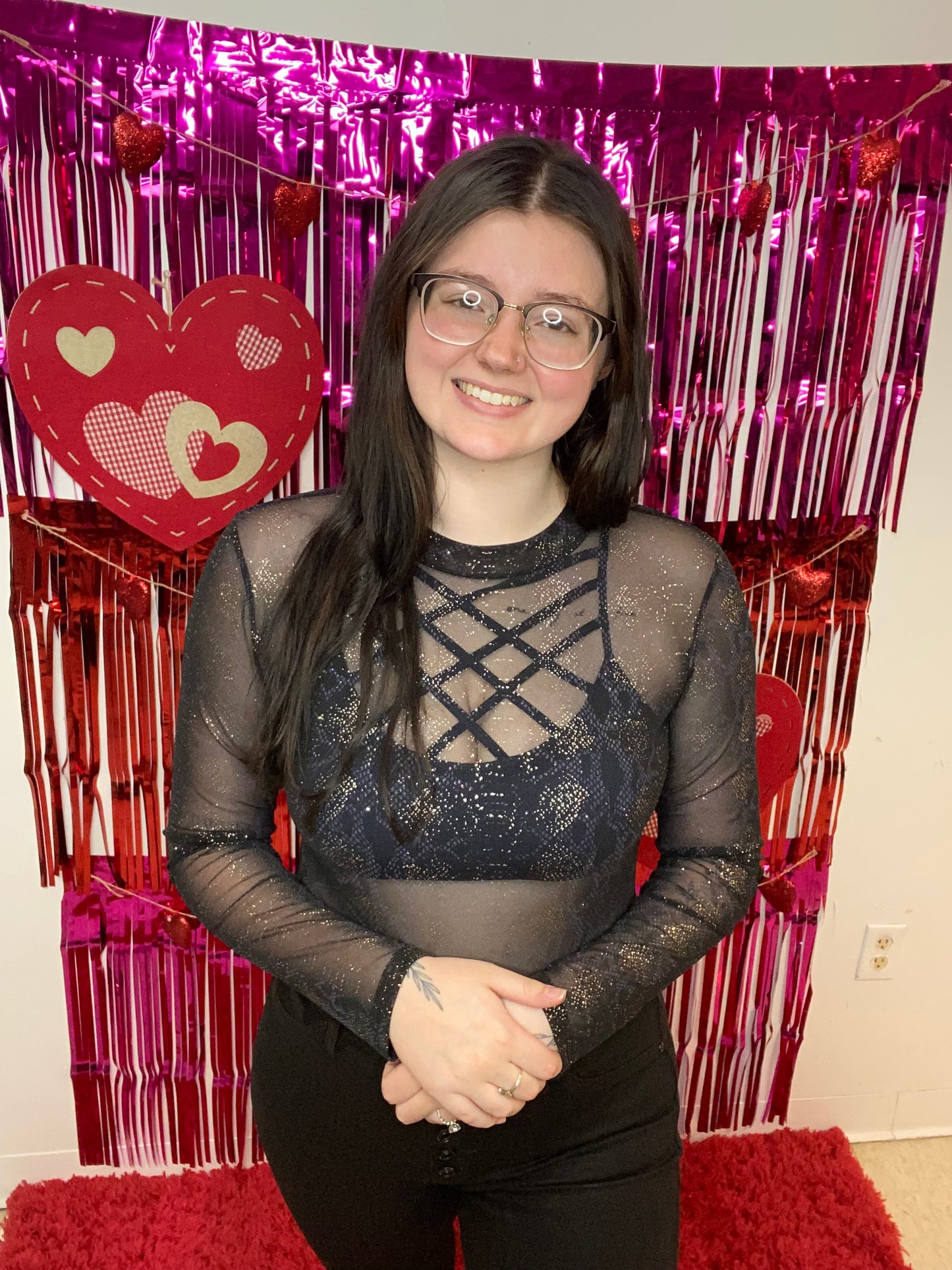 Printed Sheer Bodysuit