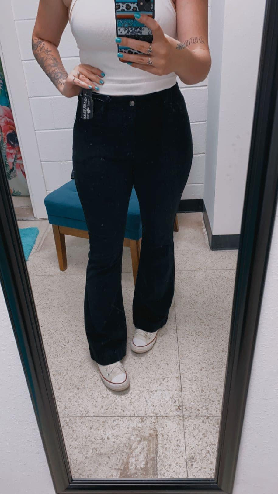 Crazy Train Boot Cut Corduroy Jeans