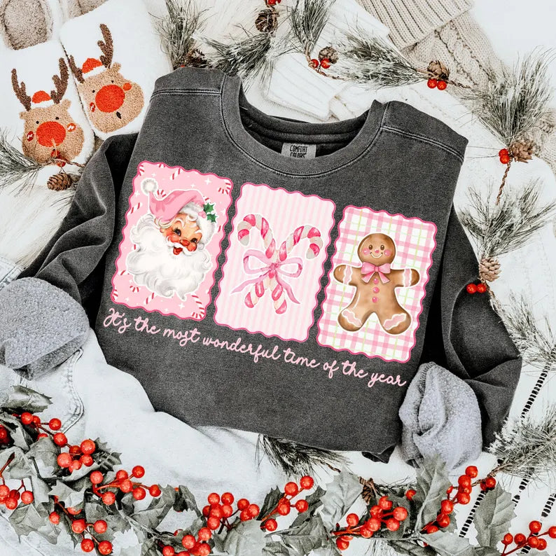 Preppy Christmas Tee Or Pullover