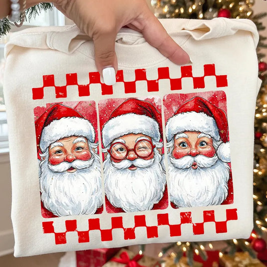 Santa Trio Tee Or Pullover