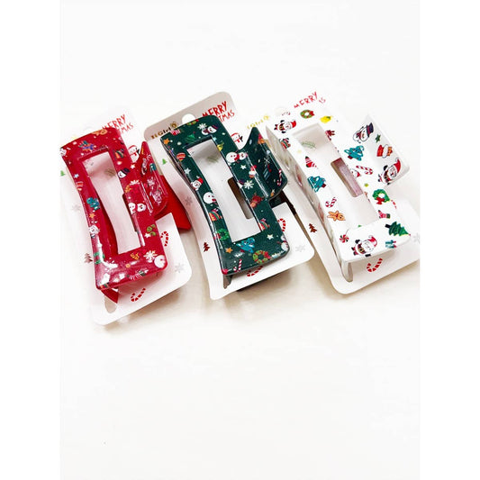 Christmas Hair Claw Clip
