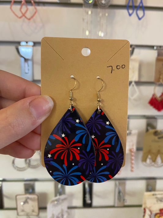Firework Teardrop Earrings