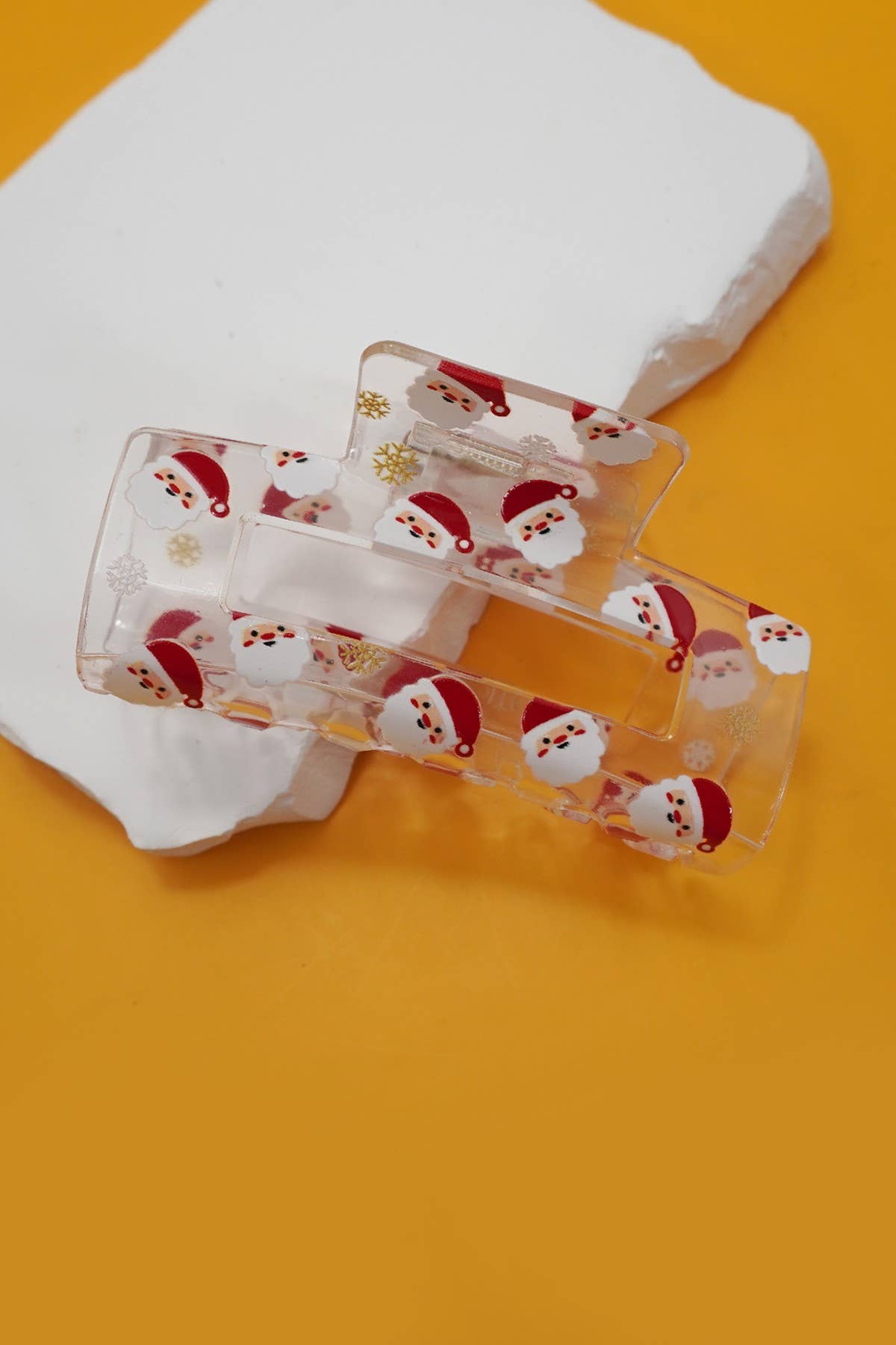 SANTA HOLIDAY HAIR CLAW CLIP