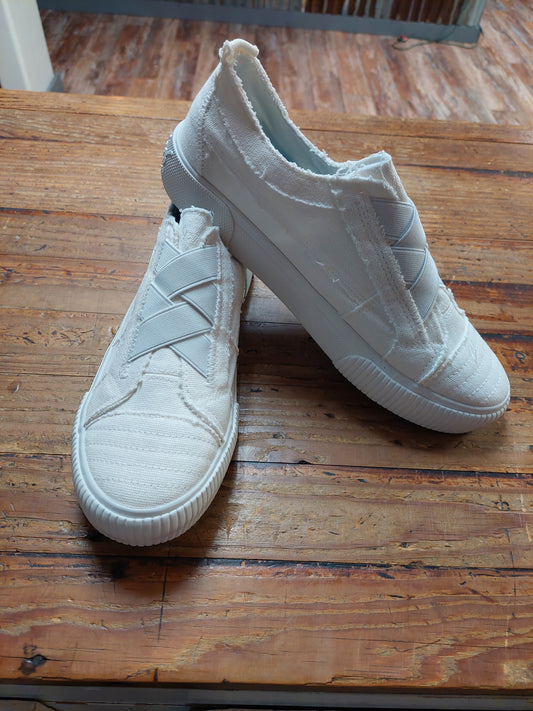 White blowfish sneaker