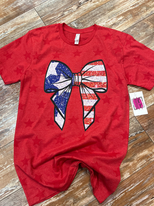 Flag Bow Tee