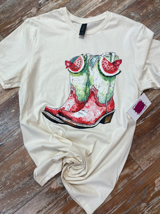 Watermelon Boots Tee