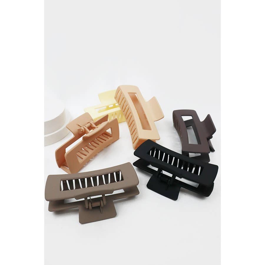 Neutral Tones Matte Hair Claw Clip