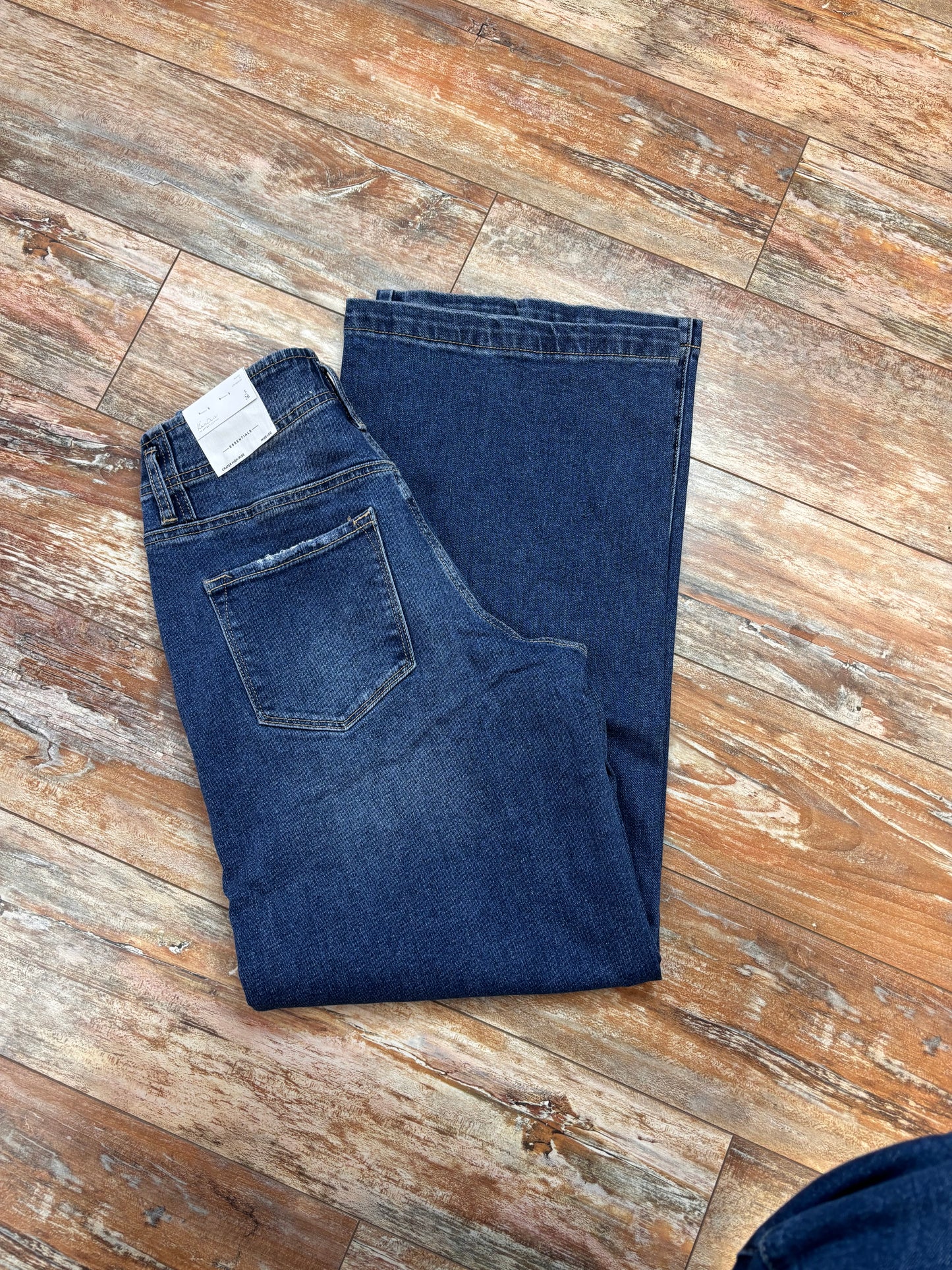 Crater High Rise Wide Leg - Dark
