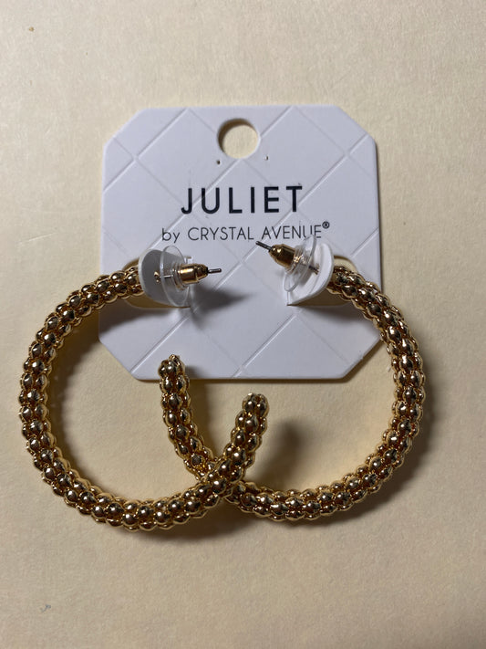 Gold Hoop Earring 40mm