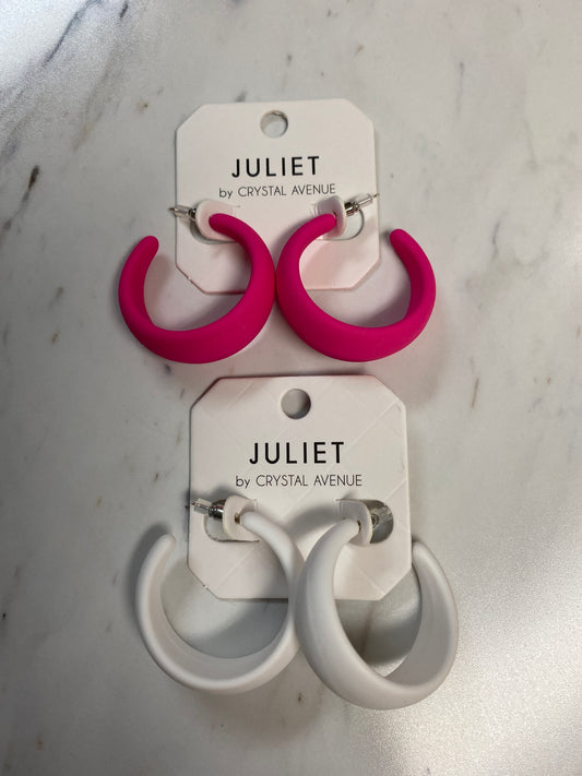Color Coated Hoop Earrings