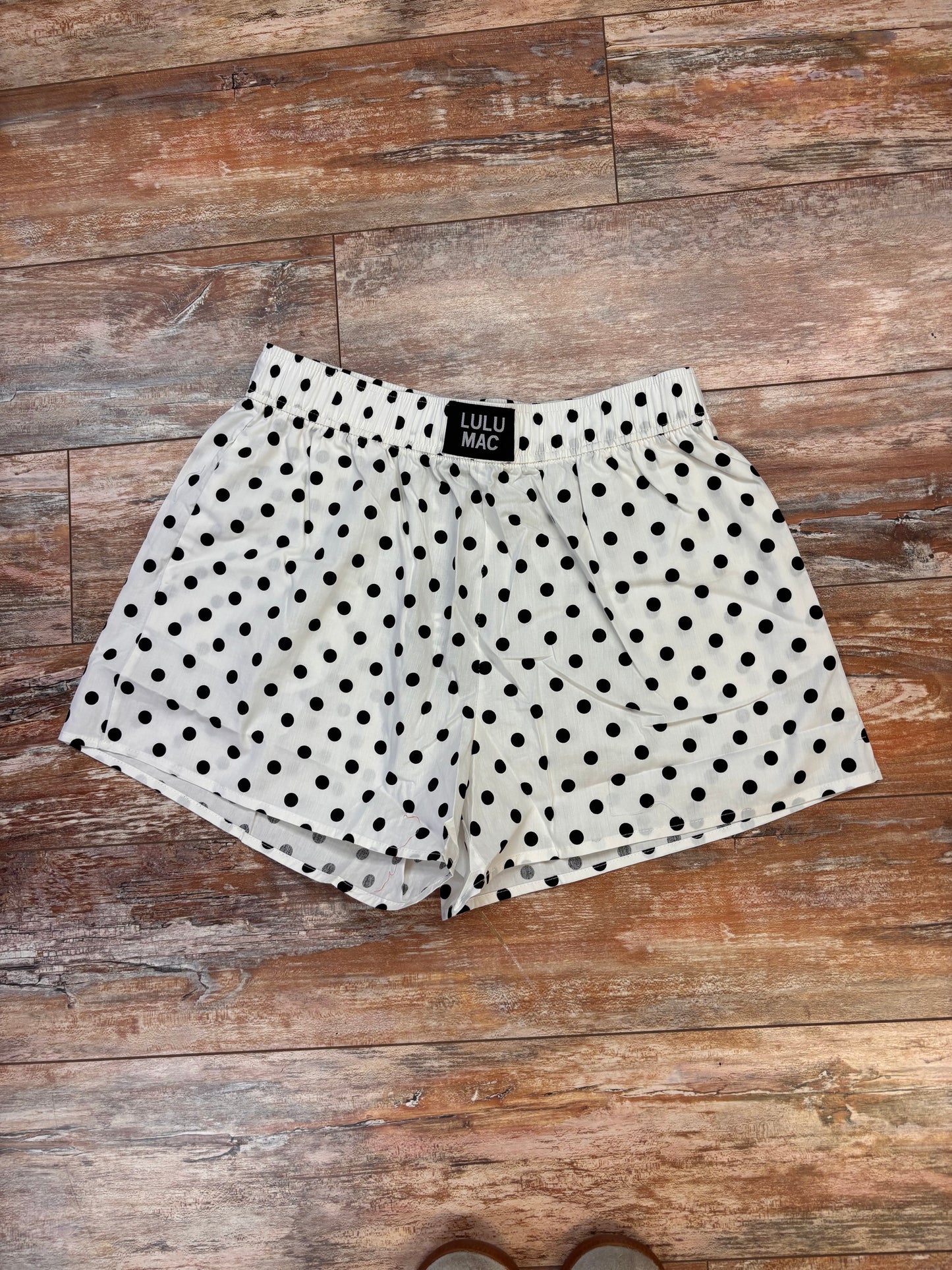 White/Black Polka LM Shorts