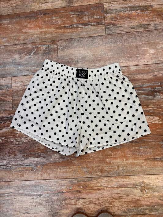 White/Black Polka LM Shorts