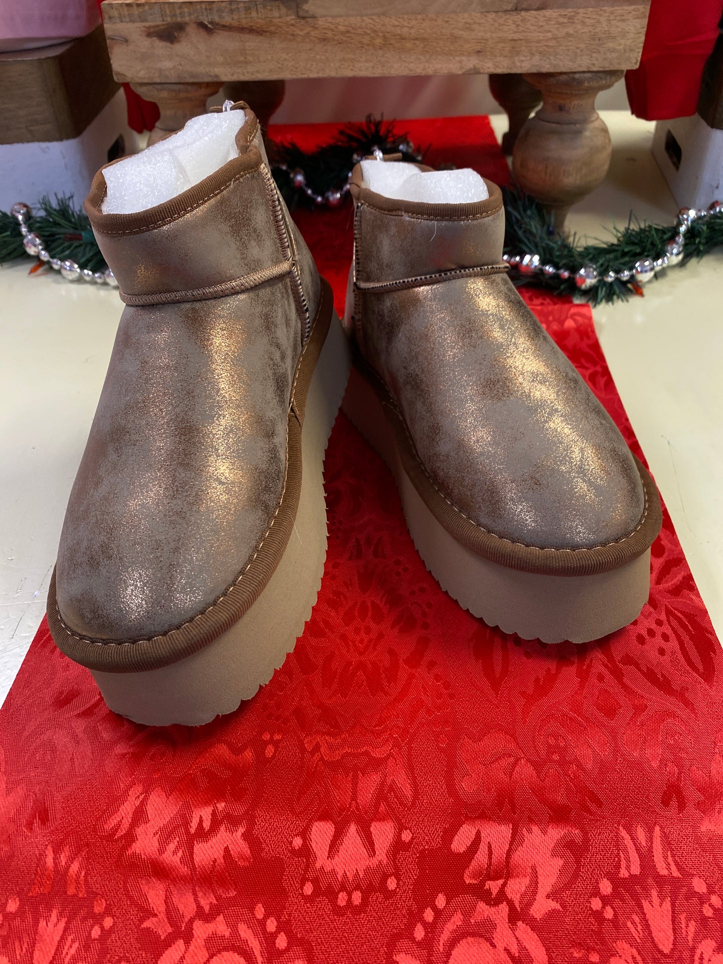 Room Service Washed Bronze Metallic Slip On