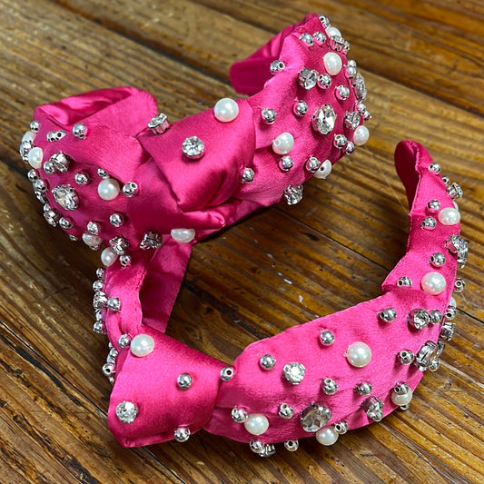 Pink Rhinestone Headband