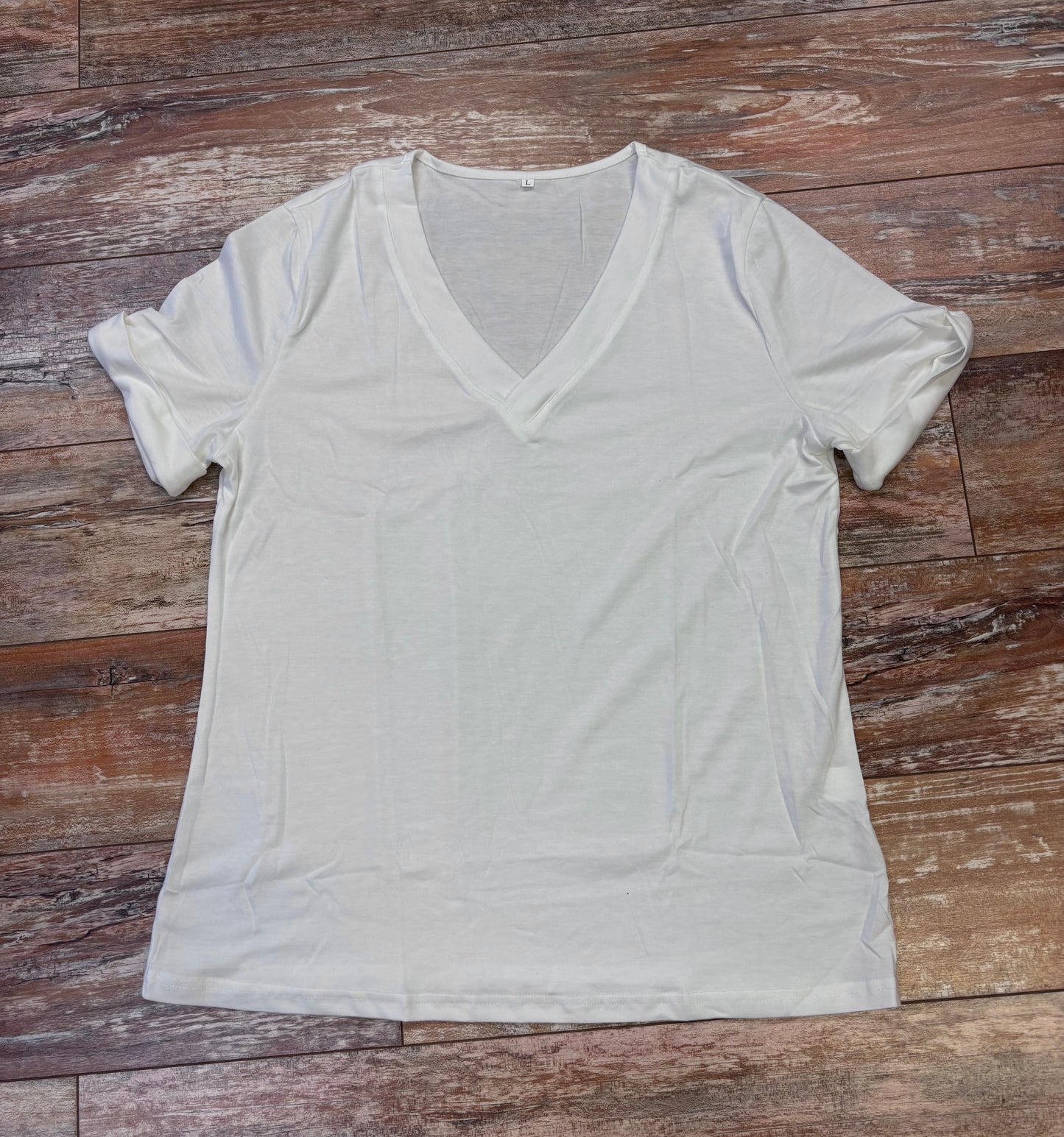 Women's V-Neck Short Sleeve Soft Cotton T-Shirt