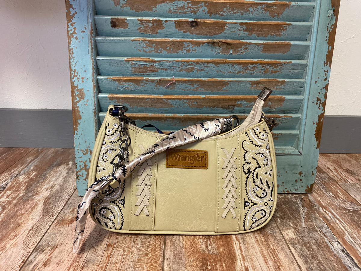 Wrangler Braided Paisley Bandana Shoulder Bag