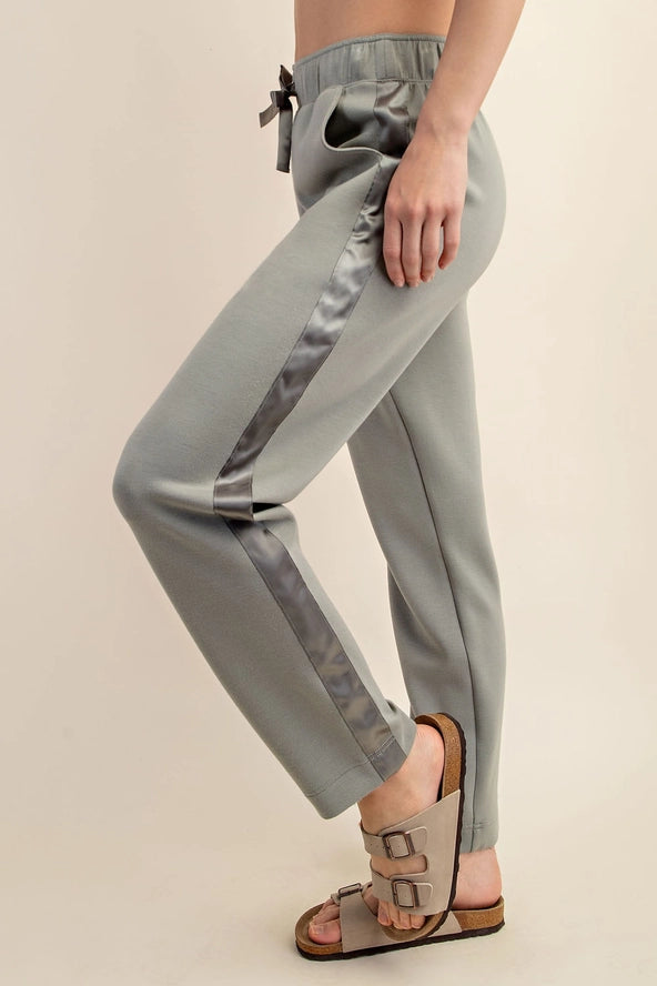 Scuba Jogger with Side Satin Detail
