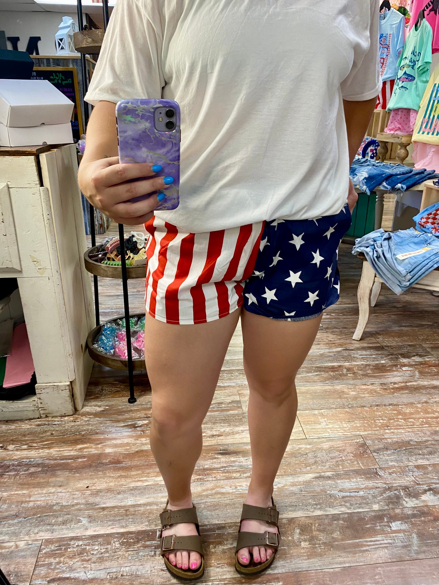 Lulu Mac Flag Shorts