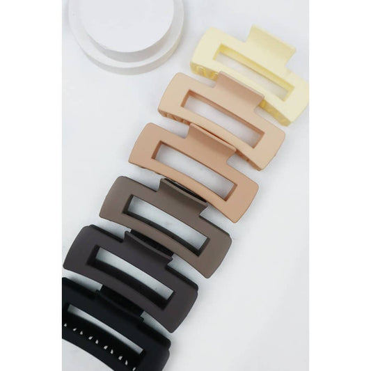 Neutral Tones Matte Hair Claw Clip