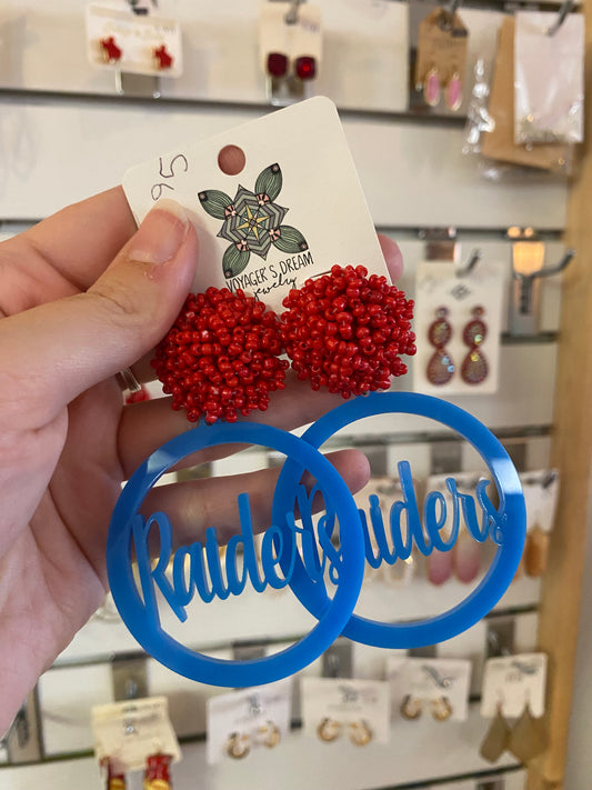 Raiders Earrings