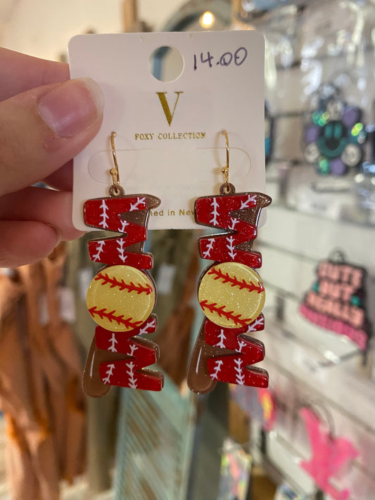 Softball Mom Earrings