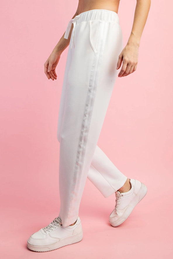 Scuba Jogger with Side Satin Detail
