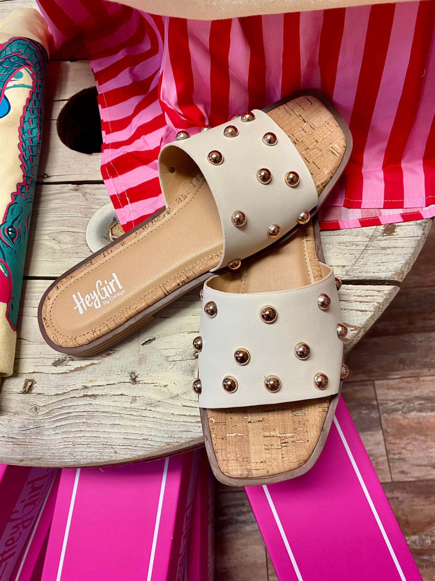 Come Aboard White One Strap Sandal