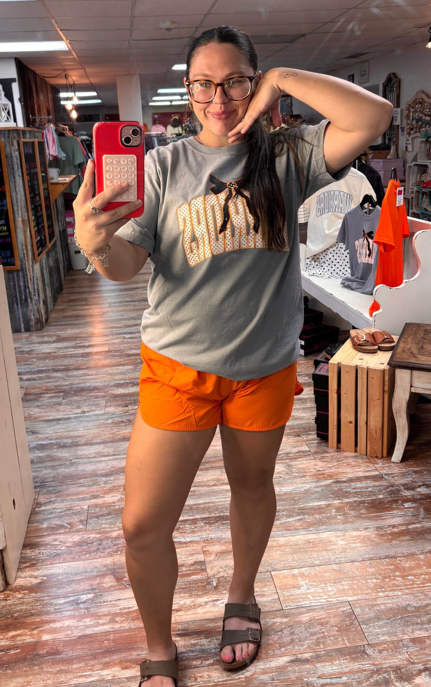 Orange LM Shorts