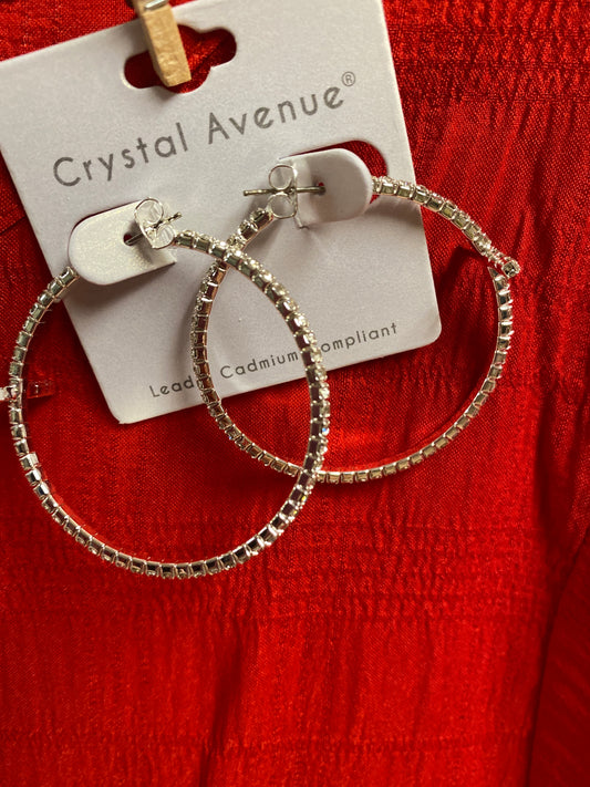Cross Memory Hoop Earrings