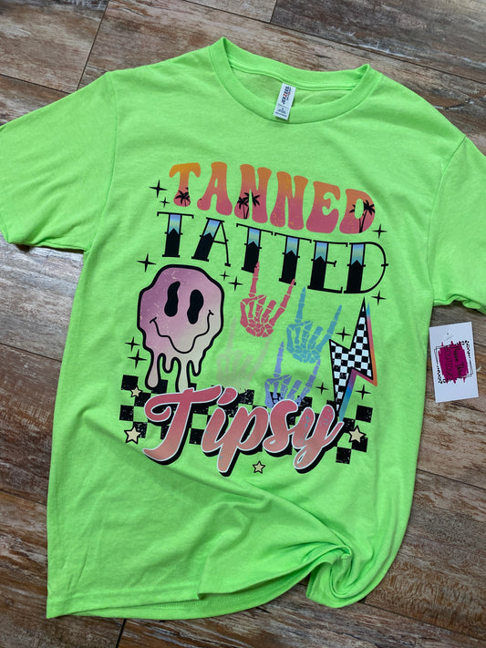 Tanned, Tatted & Tipsy Tee