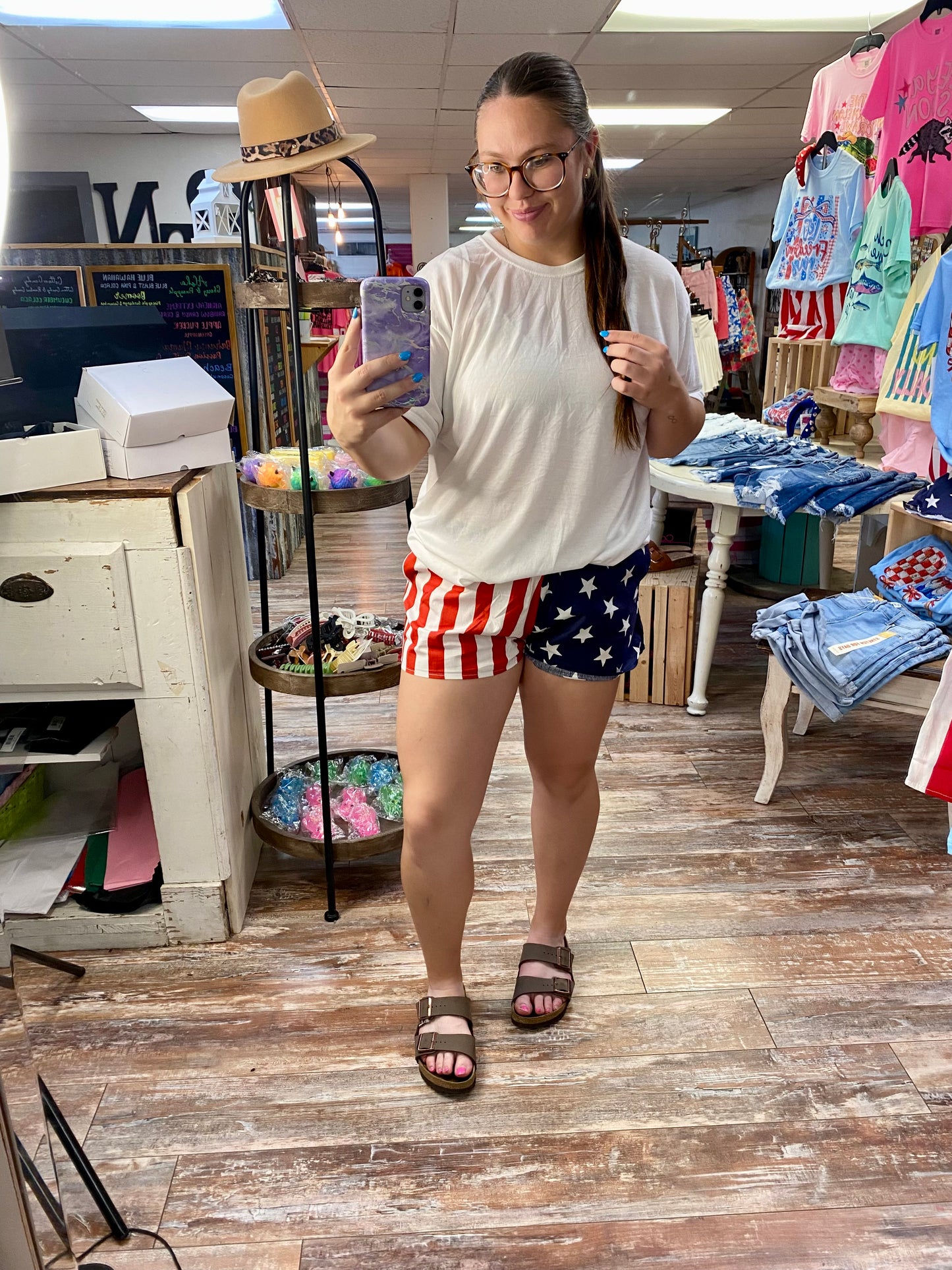 Lulu Mac Flag Shorts