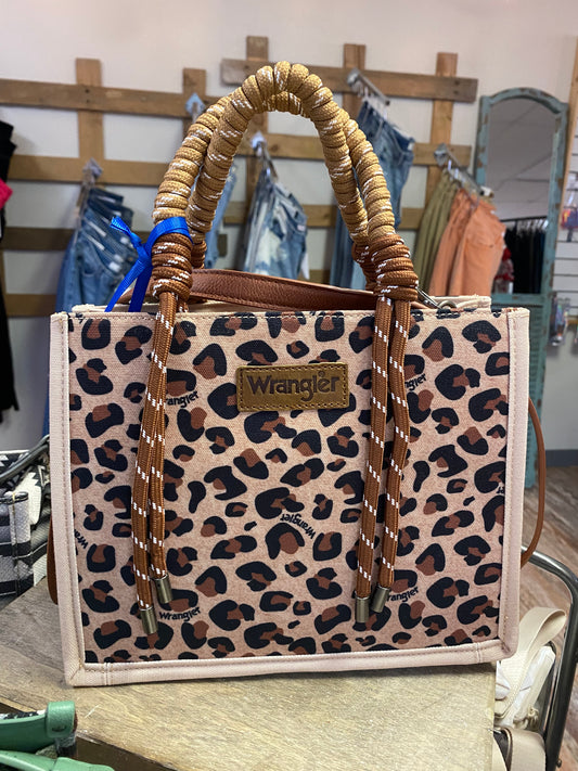 Wrangler Leopard Concealed Carry Tote/Crossbody