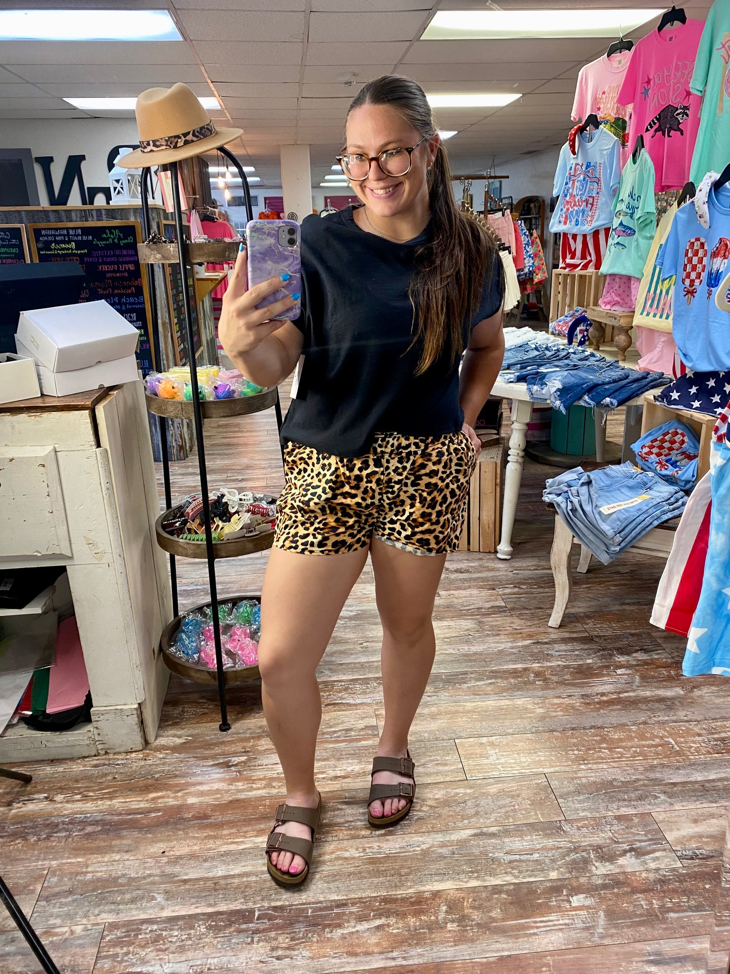 Lulu Mac Leopard Shorts