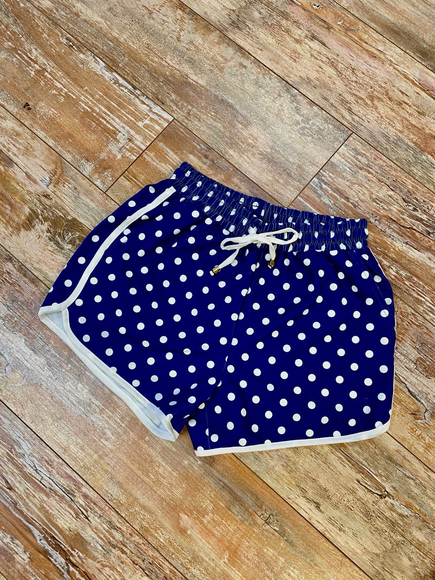 Navy Polka Dot Everyday Shorts