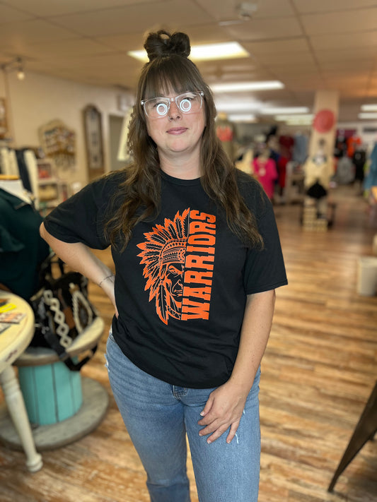 Warriors Half Face Tee