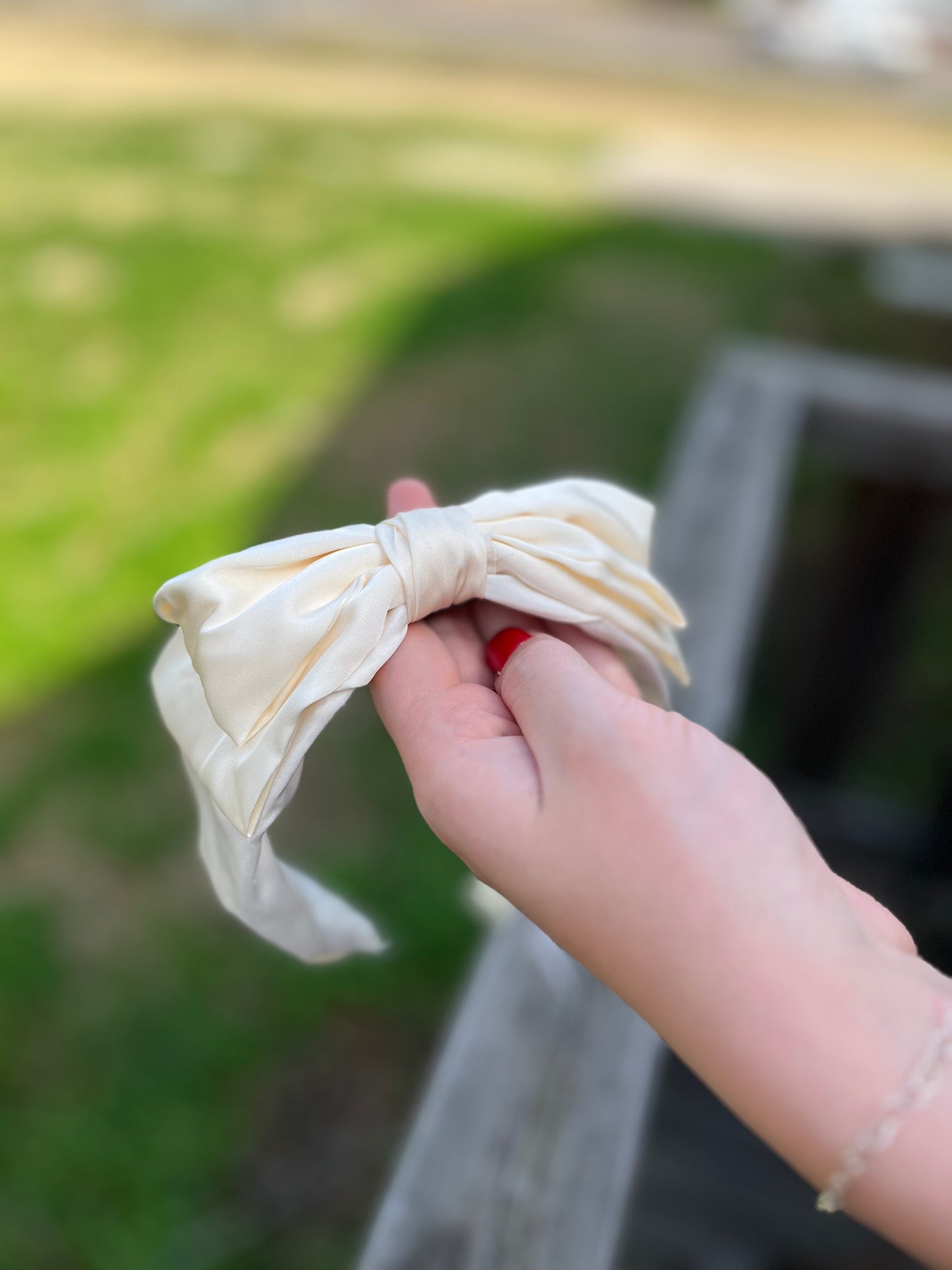 Satin Bow Headband