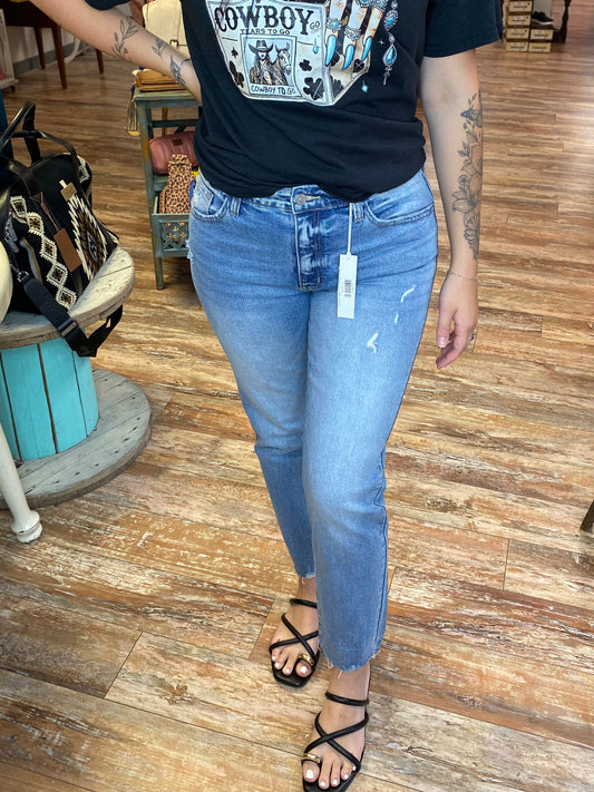 Kancan High Rise Straight Jeans