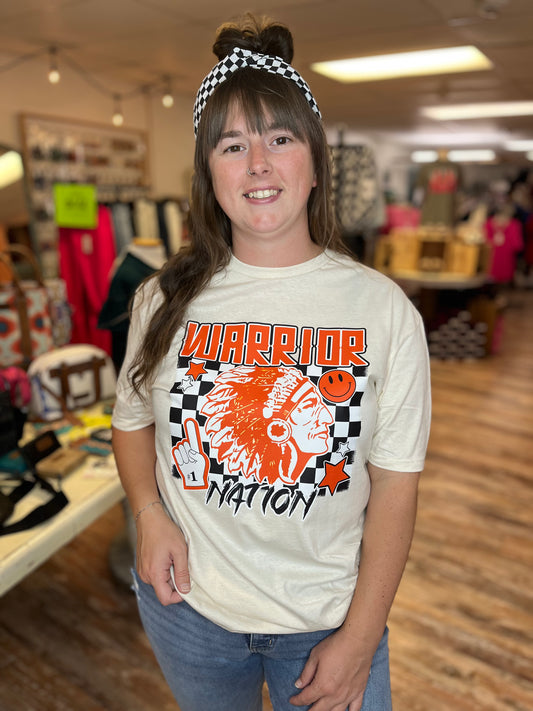 Checkered Warrior Nation Tee